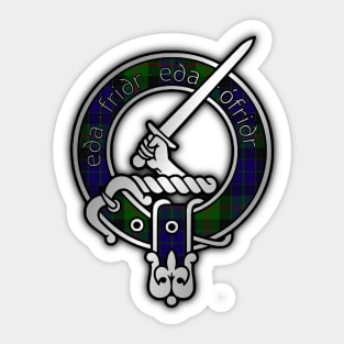 Clan Gunn Tartan Crest - Old Norse Sticker